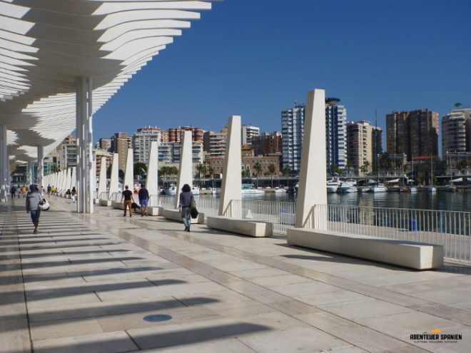 Der Hafen von Málaga