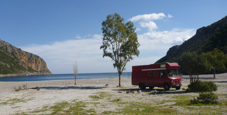 Bucht Griechenland Wohnmobil